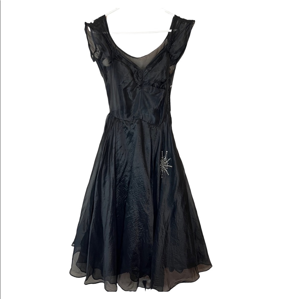 Fairy Grunge Vintage 60s Hess Brothers Party Cocktail Dress Size Small